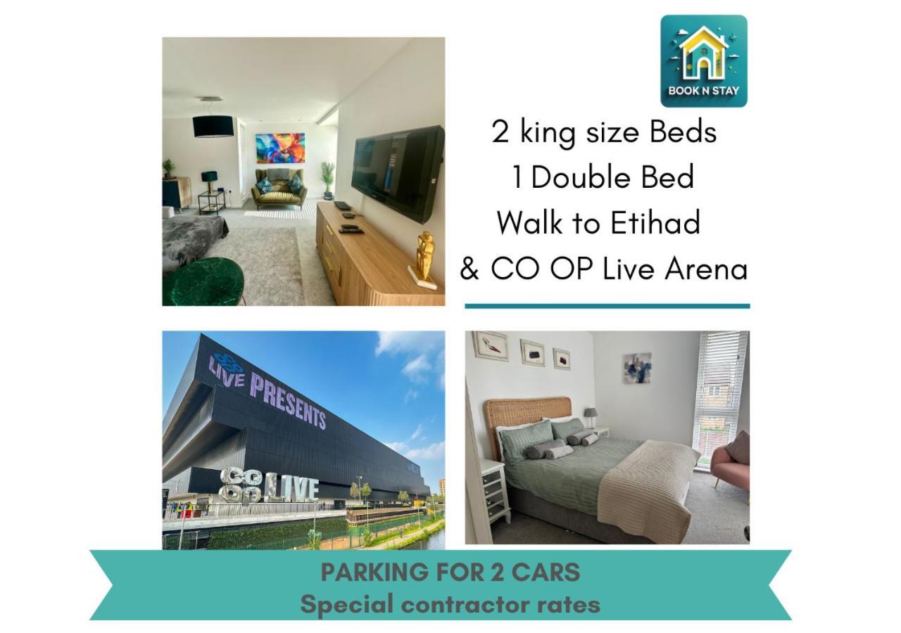 Ao & Etihad Stadium 6 Guest Stay- 3 Bedroom Central House With Parking & Wi Fi 맨체스터 외부 사진